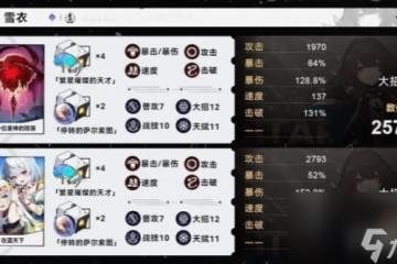 崩壞星穹鐵道雪衣畢業面板介紹