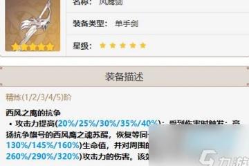 原神班尼特武器詳情介紹-原神班尼特武器推薦