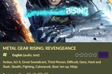 《合金裝備崛起：復仇》解除D加密 現已登GOO平台