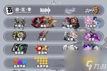 絕區零原神崩鐵遊戲抽卡道具對比介紹