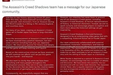《AC影》髮長文回應日本玩家的抵制：遊戲都虛構的
