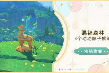原神 V4.8攻略   賜福森林4個動動脖子解謎