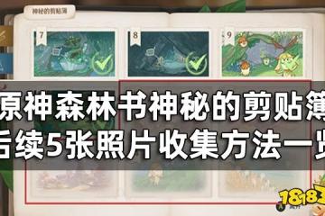 原神森林書神秘的剪貼簿後續5張照片收集方法一覽 神秘的剪貼簿11至15號獲取攻