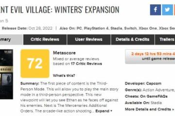 《生化8》蘿絲之影M站評分72：體驗依舊很恐怖