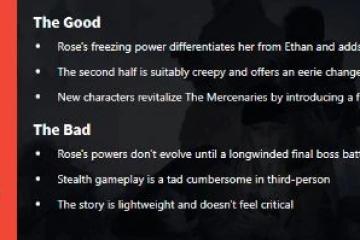 《生化8》蘿絲之影GS評分6分：流程太短不夠玩