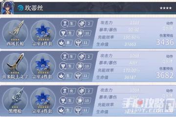 《原神》坎蒂絲畢業屬性面板分享