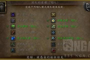 魔獸世界wlk10人NAXX成就龍攻略