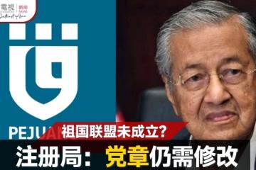 【大馬選舉】祖國聯盟註冊申請尚未定案 註冊局：黨章需修改符合法規
