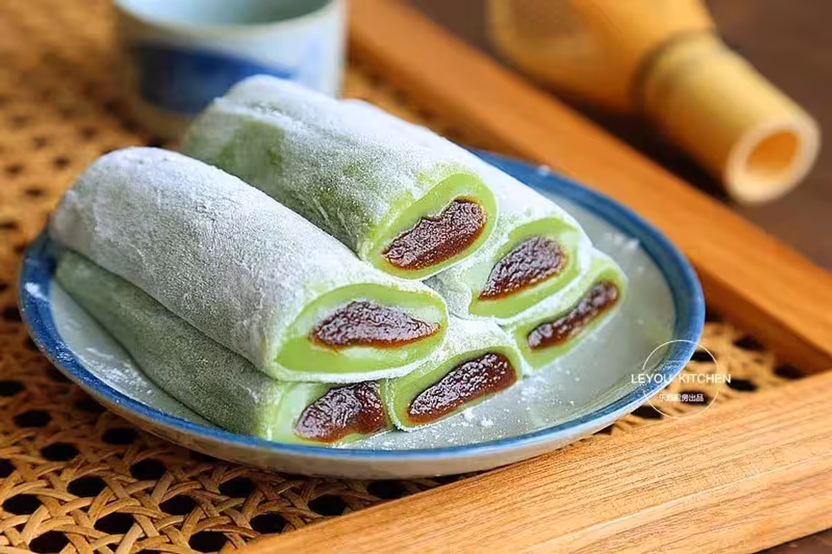 豆沙糯米捲，和買的一樣軟糯好吃，步驟詳細，照著做就可以了
